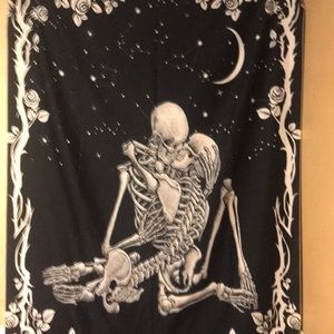 Background of two skeletons